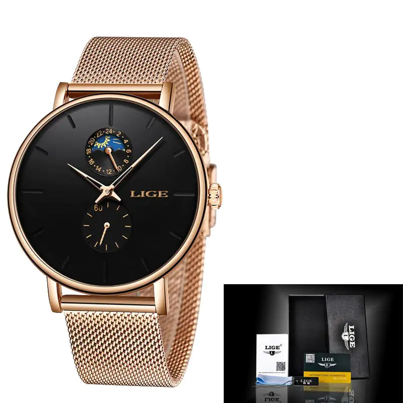 Relógio Feminino - Luxurious LIGE - vitrinedeluz.com.br