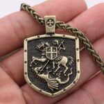Cordão e Escudo de São Jorge - Medieval - vitrinedeluz.com.br